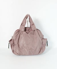 ショルダー付三層型バッグ後（ピンク）