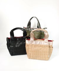 ショルダー付ピコ柄バッグ