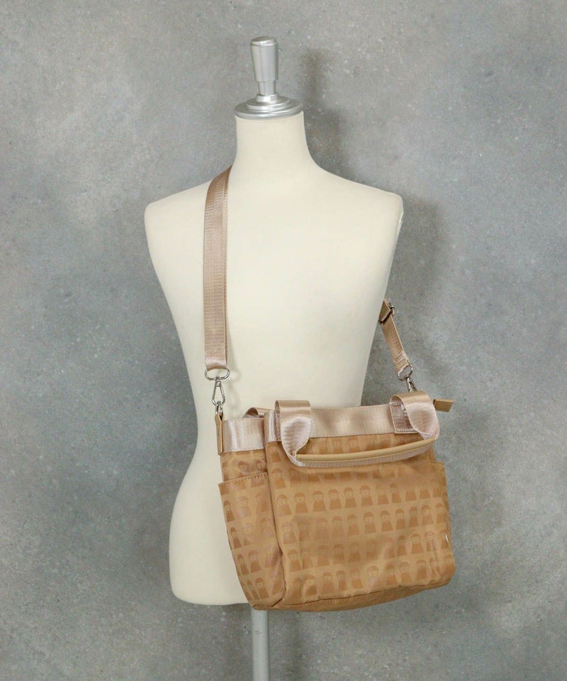 ショルダー付ピコ柄バッグ