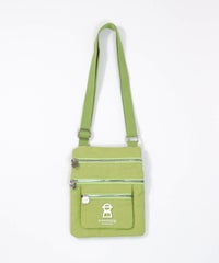 ファスナーポケットショルダーバッグ（ライトグリーン）
