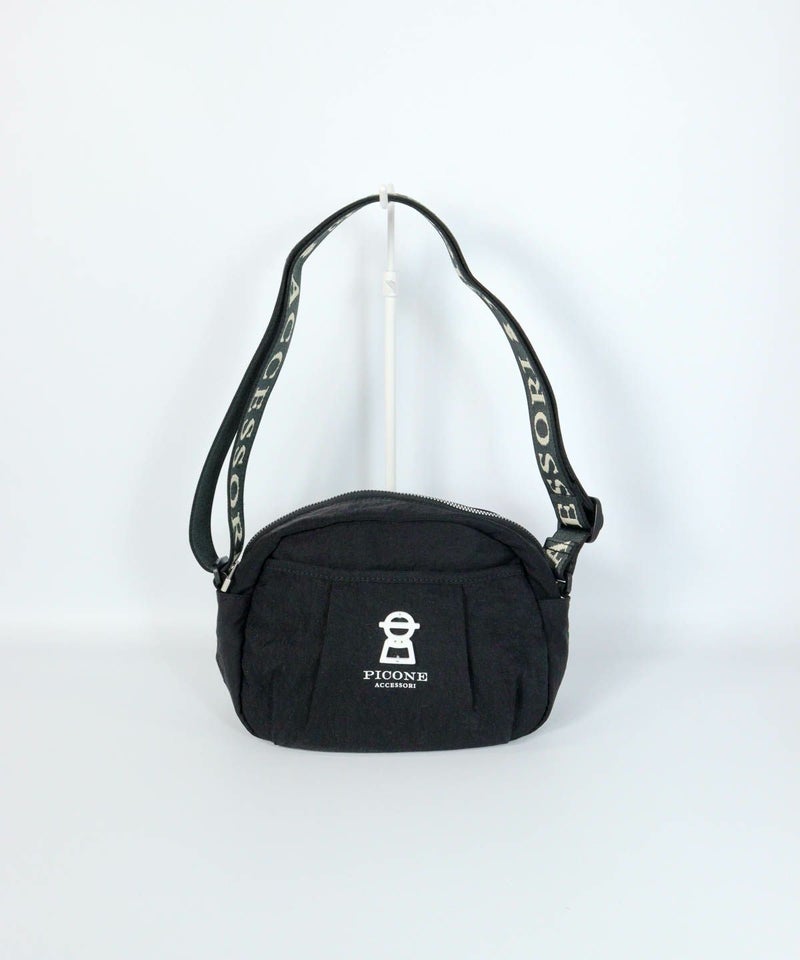 ボストン型ショルダーバッグ（ブラック）