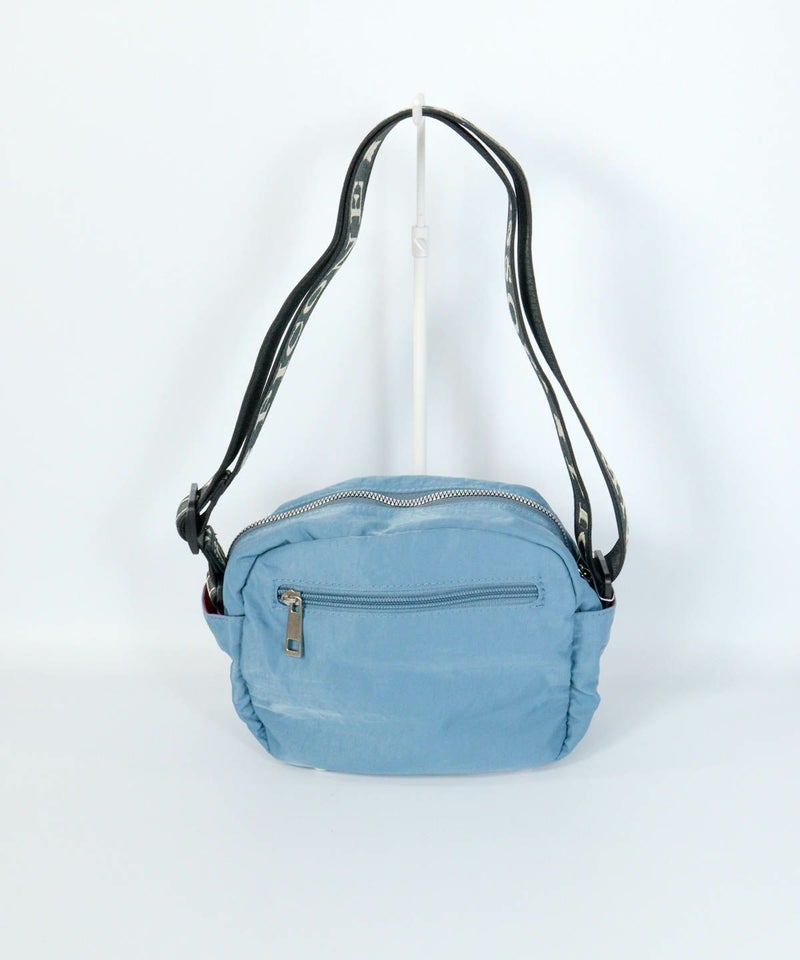 ボストン型ショルダーバッグ後（ライトブルー）