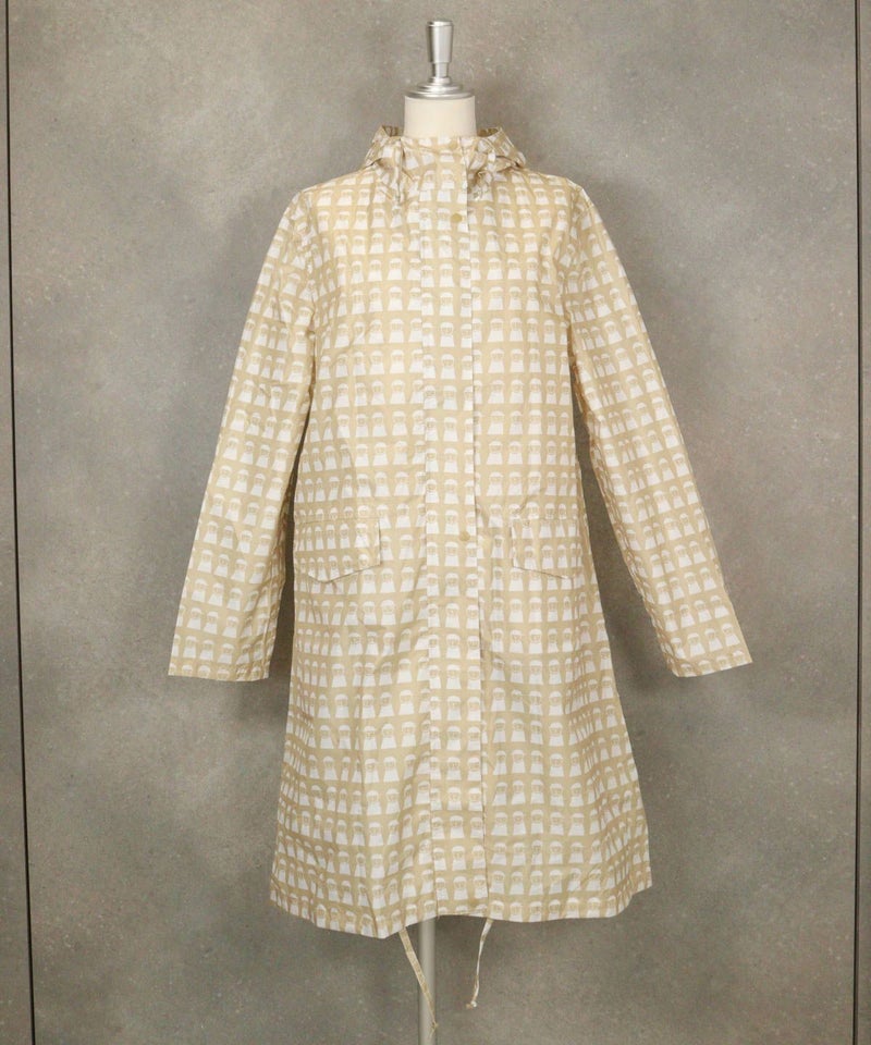  ピコ総柄レインコート（ベージュ）