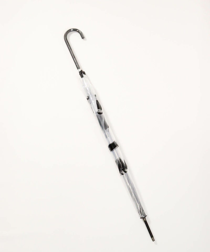 ビッグピコ柄ビニール傘(ブラック）