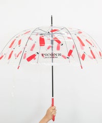 ビッグピコ柄ビニール傘（レッド）
