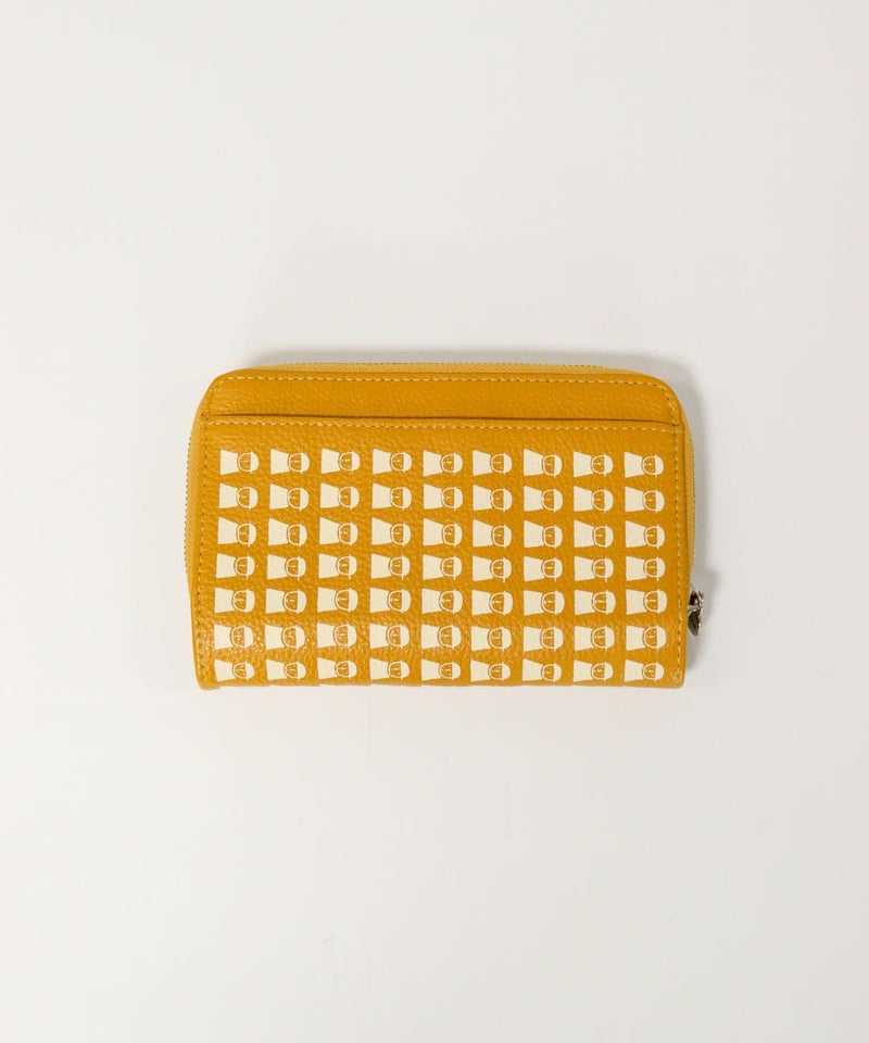 ピコ柄二つ折り財布（イエロー）