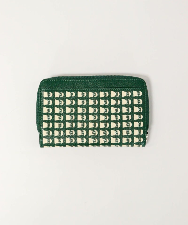 ピコ柄二つ折り財布（グリーン）