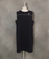 発熱保温ポンチワンピース(ネイビー)前