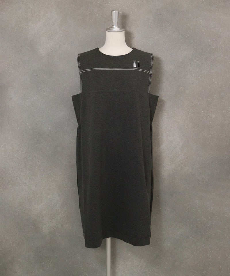 発熱保温ポンチワンピース(グレー)前