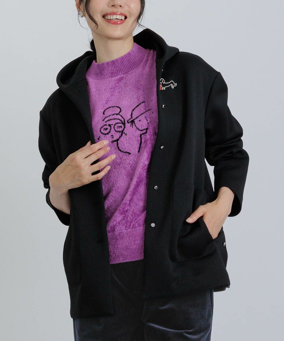 モデル着用画像（ブラック）