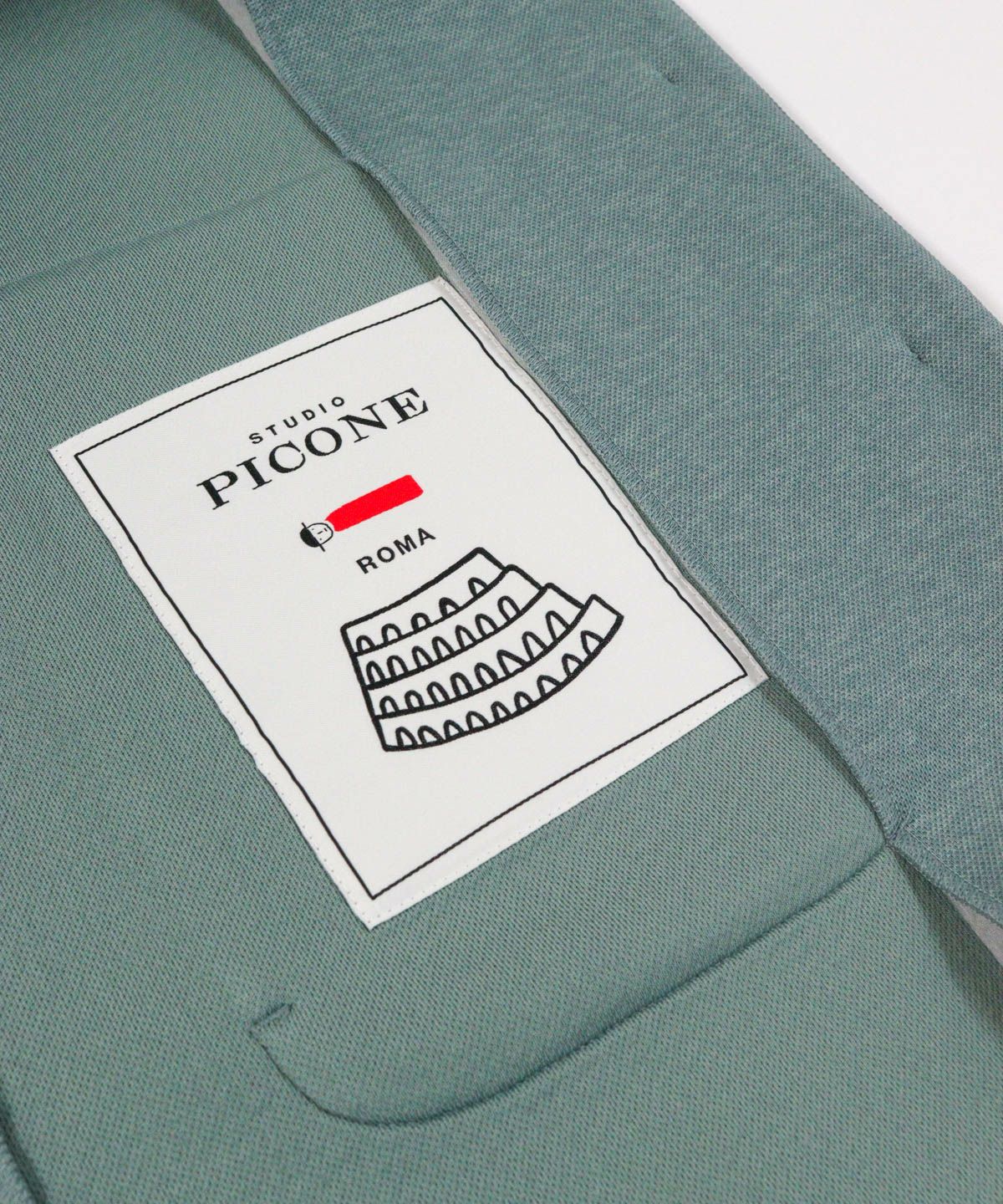 内側ネームタグ（グリーングレー）