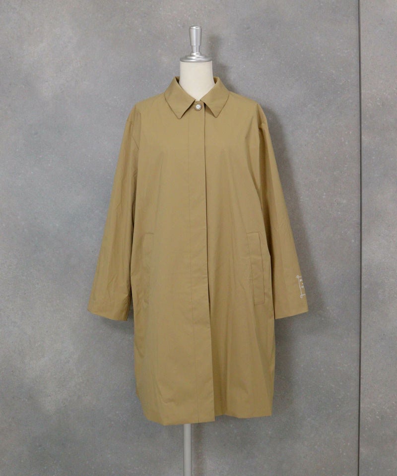 ミドル丈撥水ナイロンコート（ベージュ）