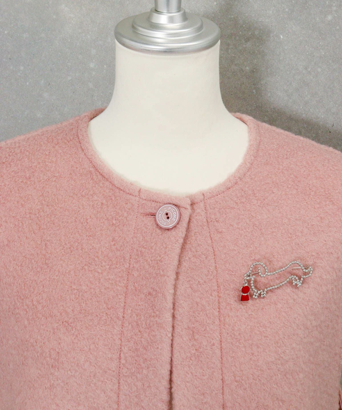 襟元部分（ピンク）