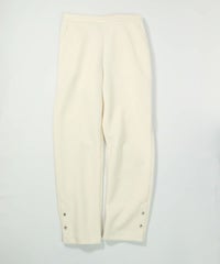 裾ボタンハニカムパンツ（ホワイト）