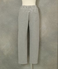 ベーシックテーパードパンツ後（ライトグレー）