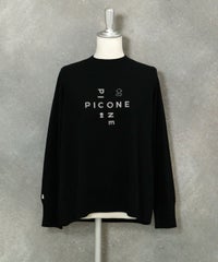 フロッキーロゴニット（ブラック）