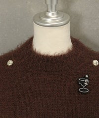 襟部分（ブラウン）