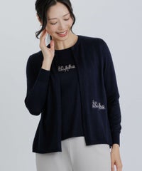 アンサンブル風2WAY刺繍ニット