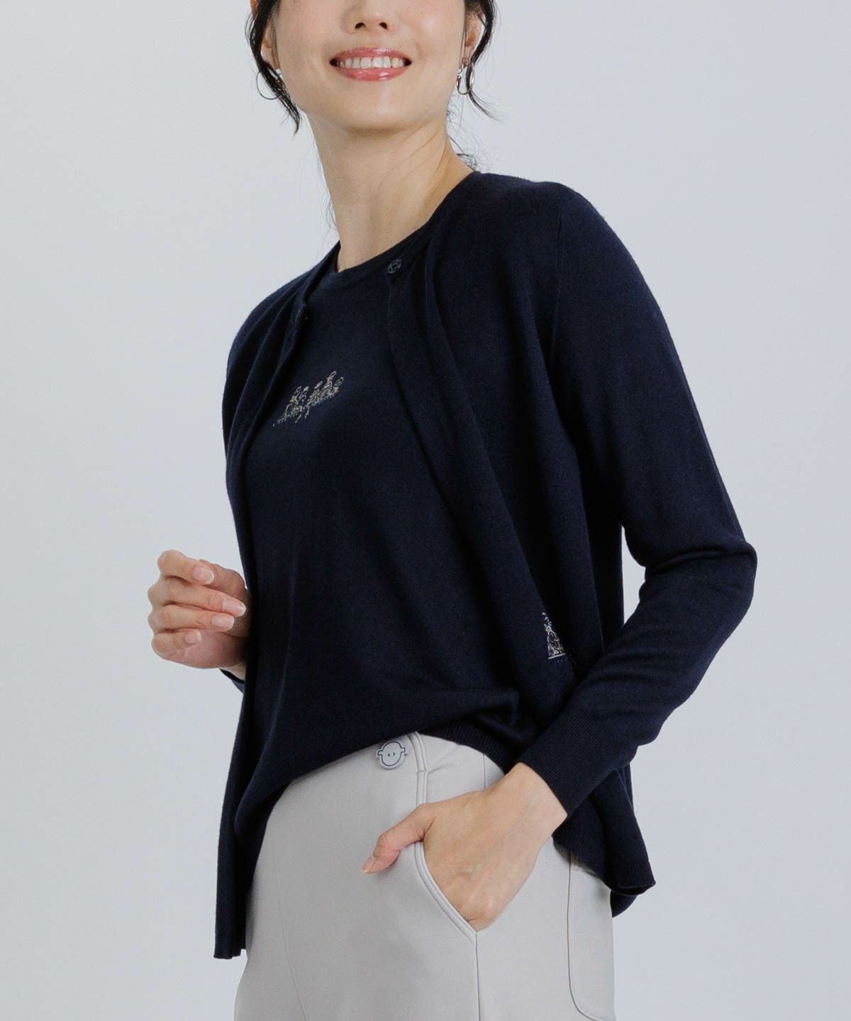 モデル着用例（アンサンブル風）