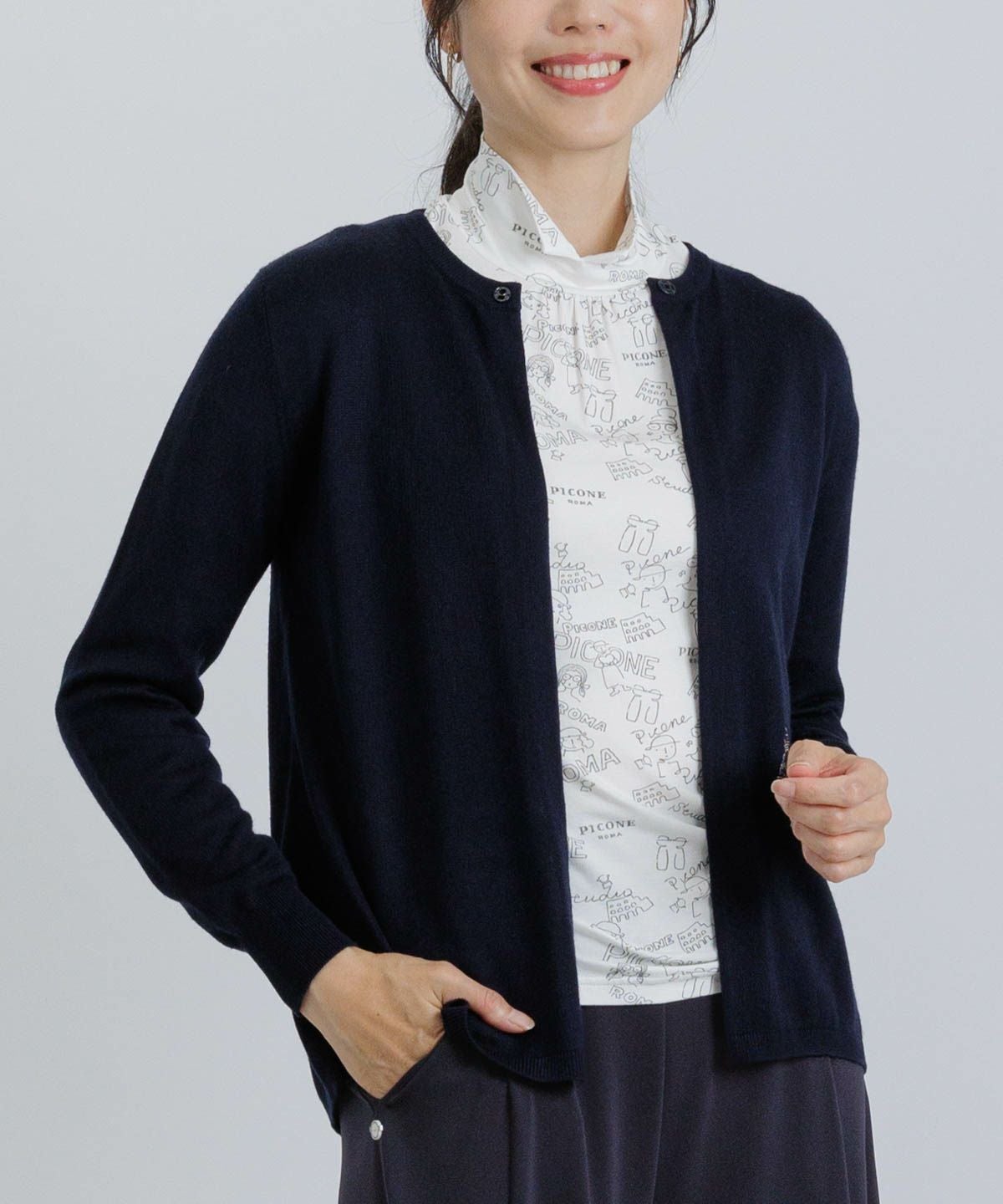 モデル着用例（カーディガン風）