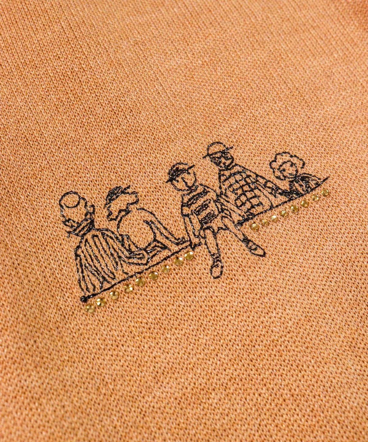 アンサンブル風2WAY刺繍ニット|スタジオピッコーネ - ゴルフウェアや