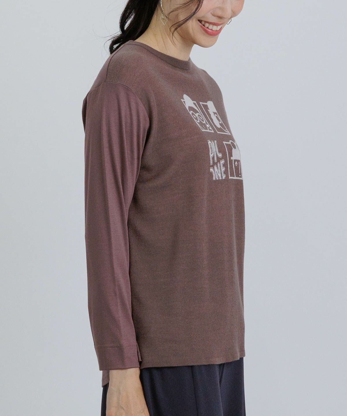 モデル着用画像（ブラウン）