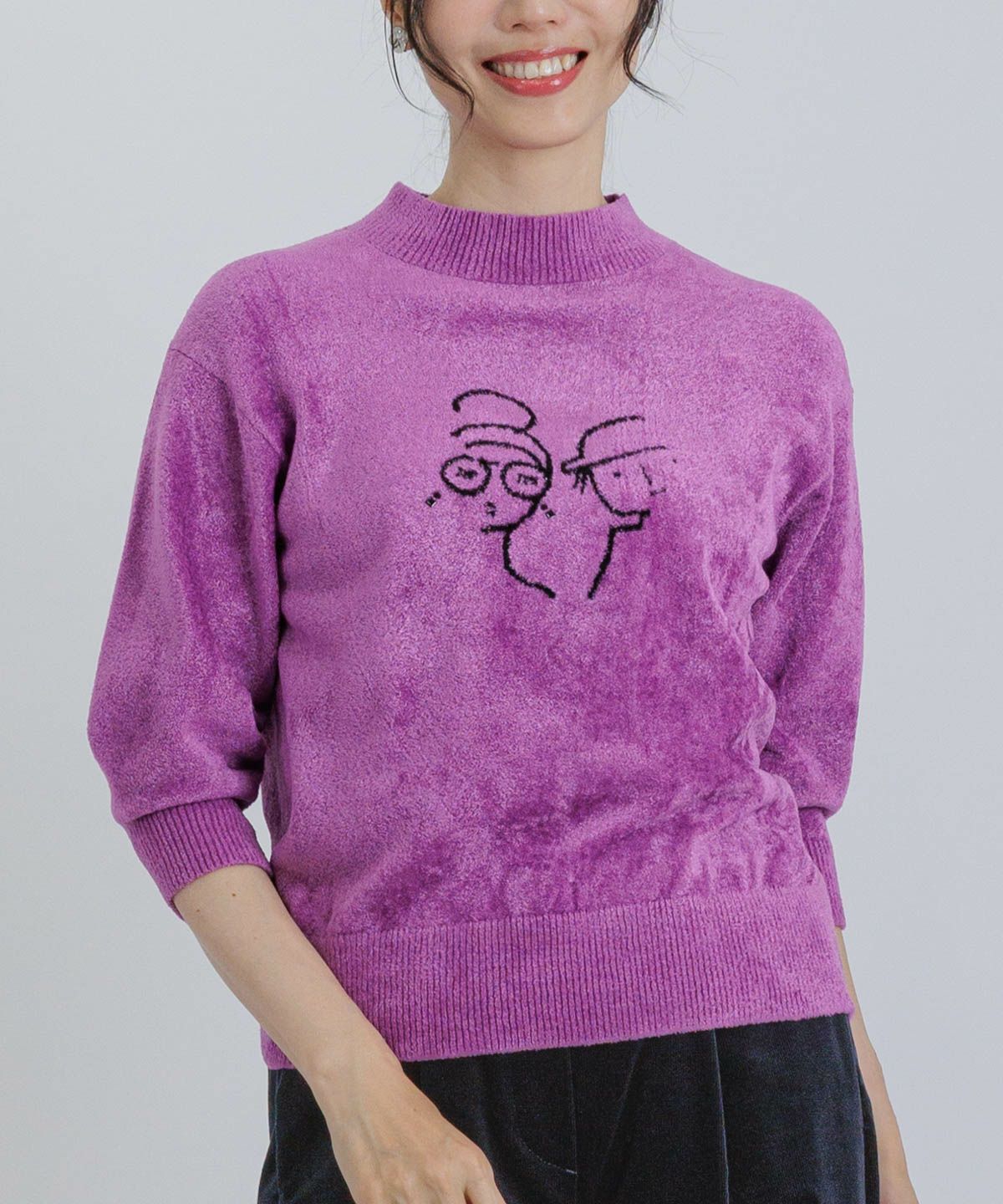 モデル着用画像（パープル）