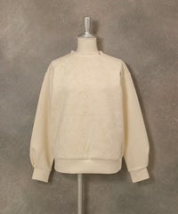 総柄プリントダンボールプルオーバー（ホワイト）