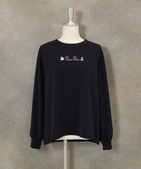 刺繍ポンチプルオーバー（ネイビー）