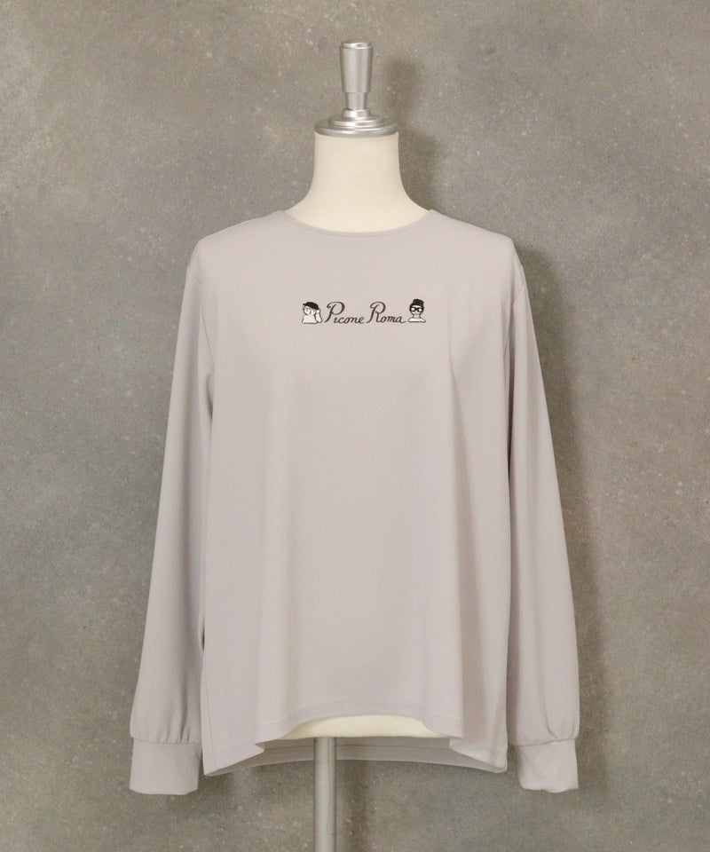 刺繍ポンチプルオーバー（ライトグレー）