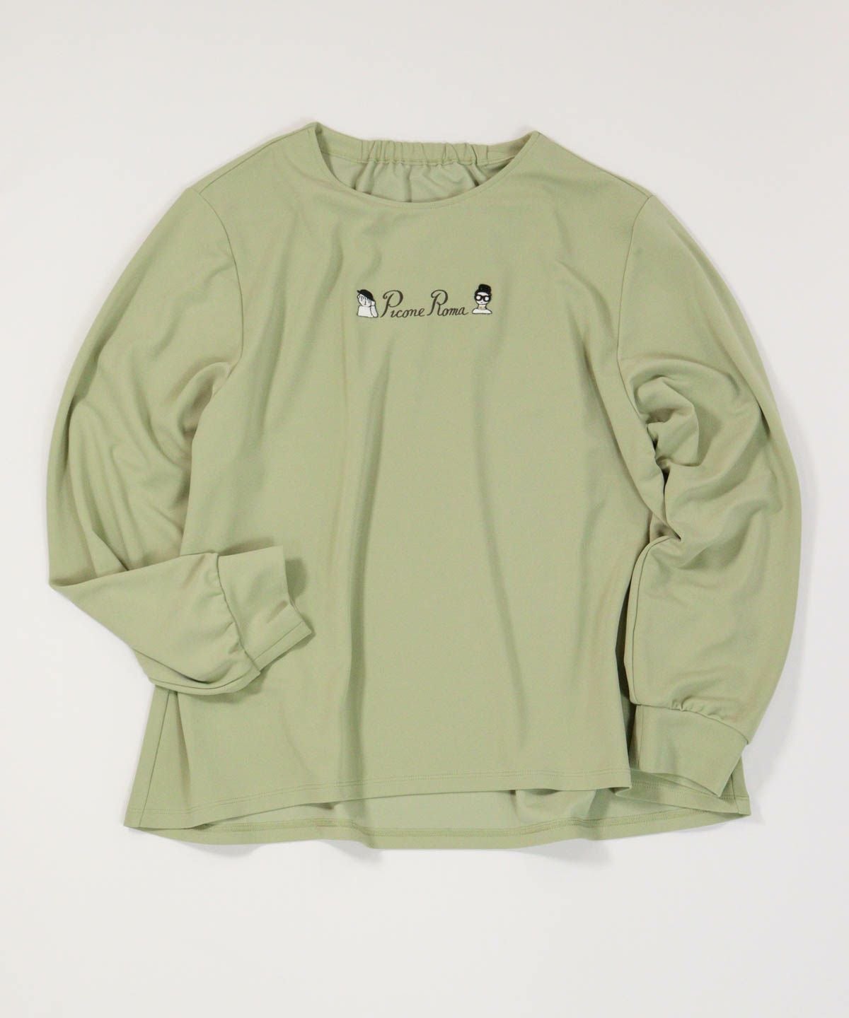 刺繍ポンチプルオーバー（グリーン）
