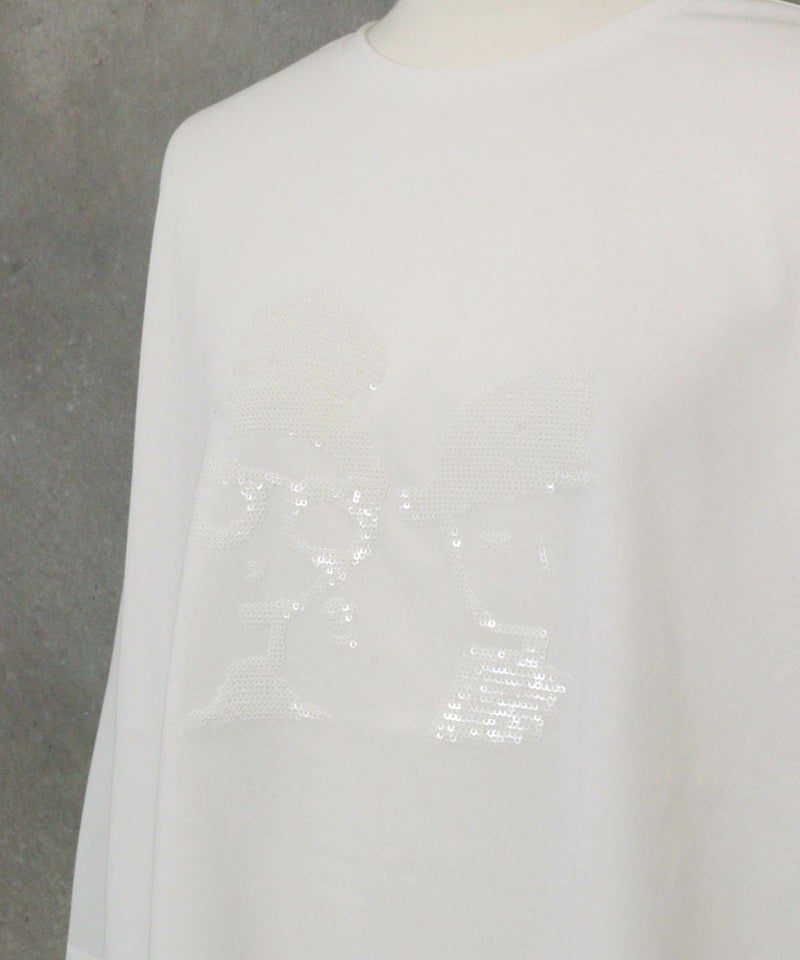 スパンコール刺繍（ホワイト）