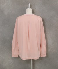 コットン混刺繍冷感プルオーバー(ライトオレンジ)後ろ