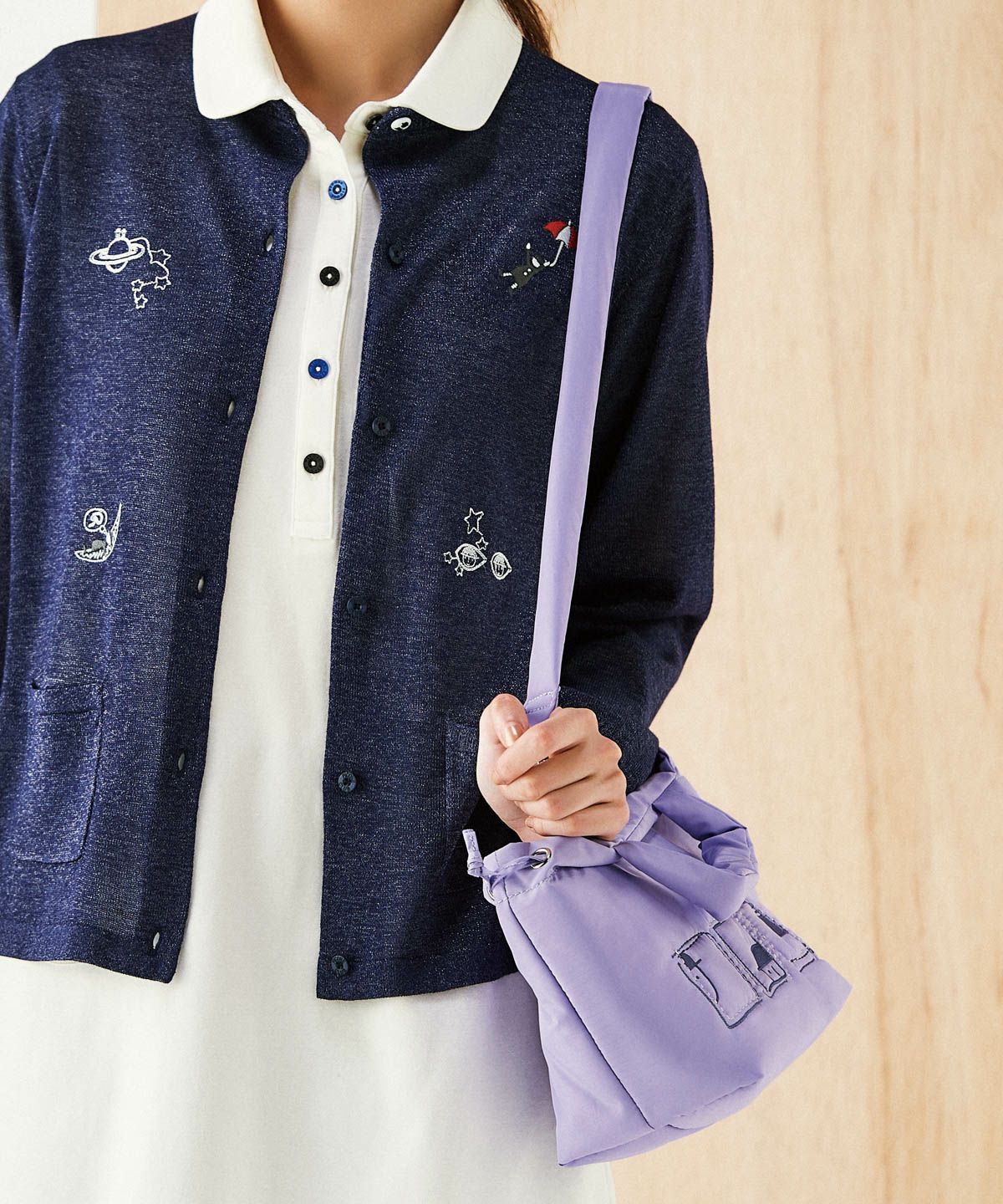 モデル着用画像(ライトパープル)