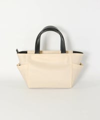 ロゴワッペンナイロンカートバッグ後（ベージュ）