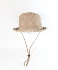 ストラップ付キルトハット（キャメル）