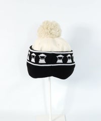 イヤーウォーマー付２WAYキャップ後（ホワイト）