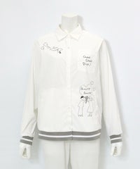 UV撥水タフタブルゾン(ホワイト)前