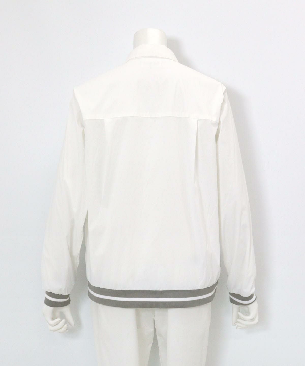 UV撥水タフタブルゾン(ホワイト)後ろ