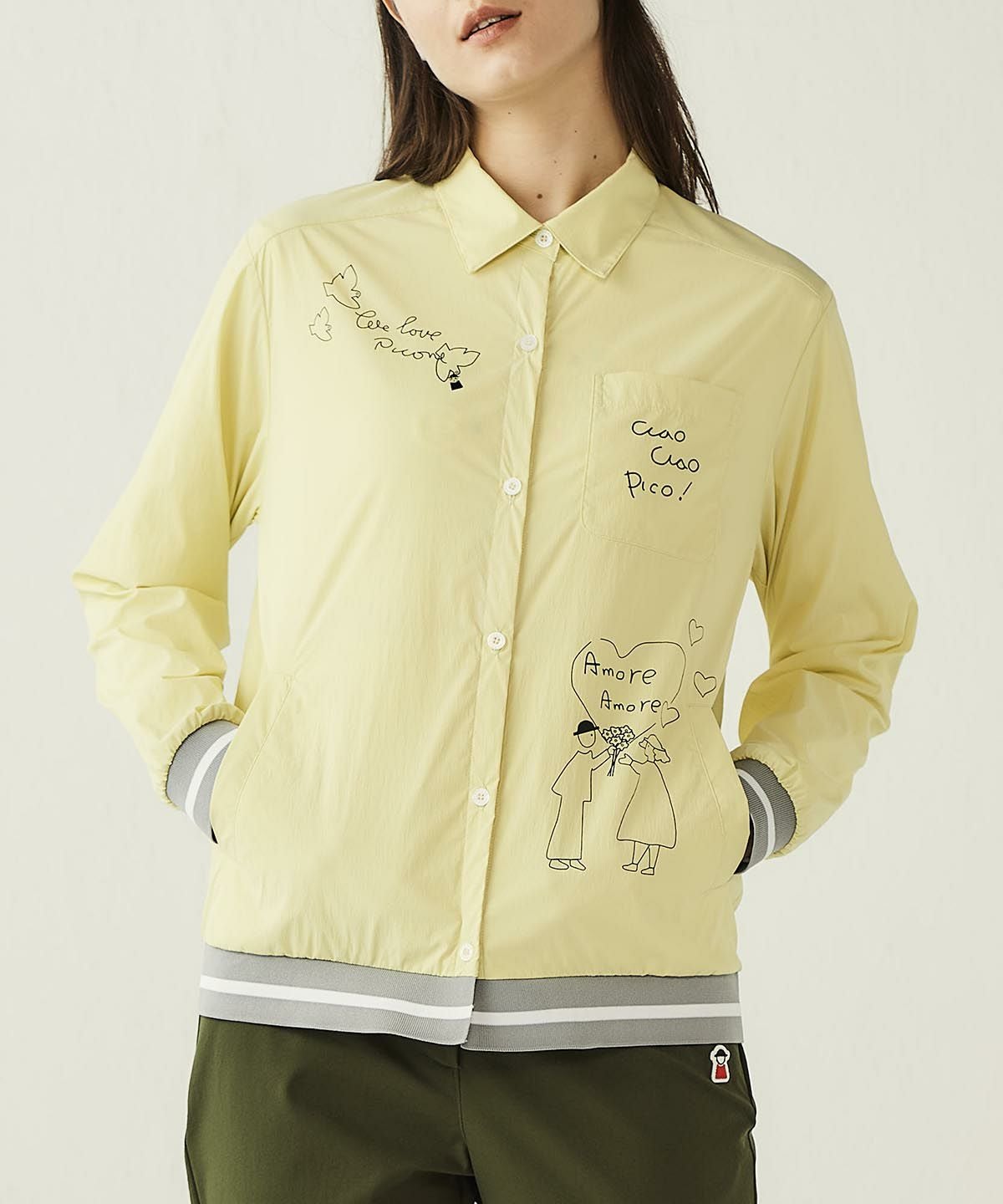 モデル着用画像(イエロー)