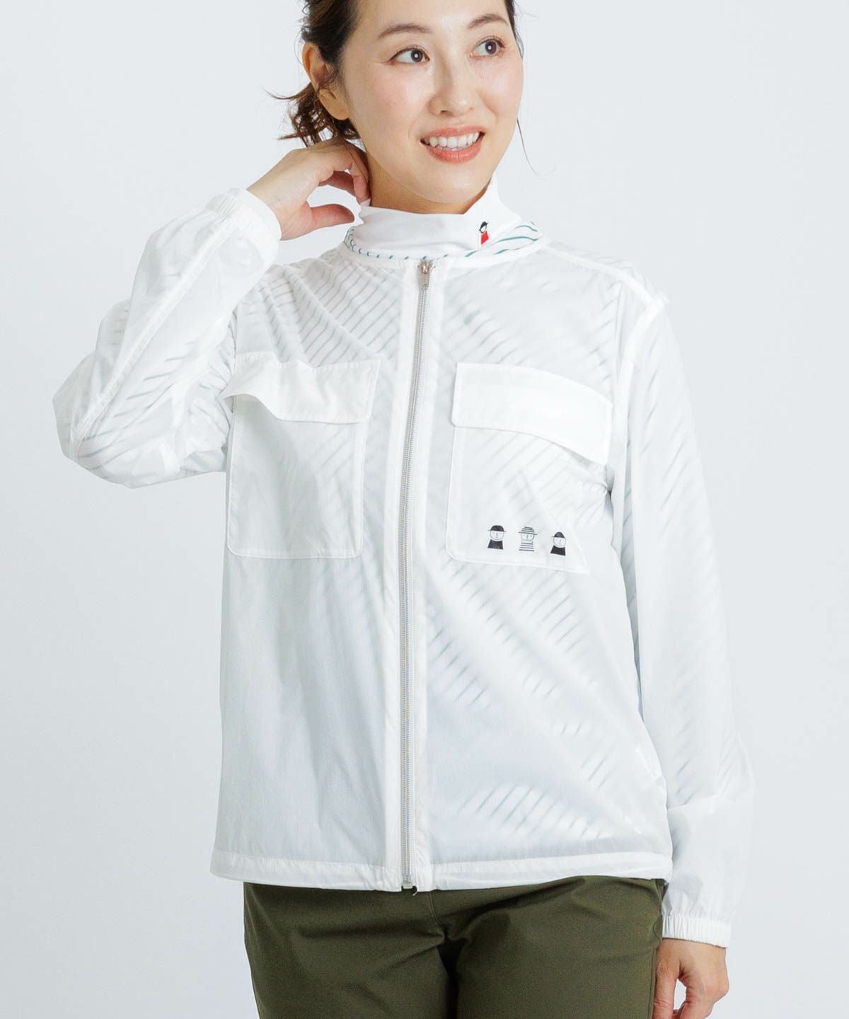 ナイロンタフタ撥水ブルゾン|ピッコーネクラブ - ゴルフウェアや婦人服通販