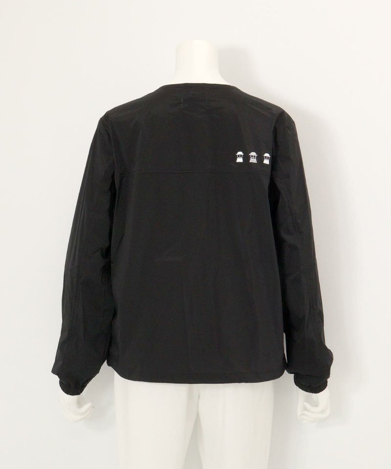 ナイロンタフタ撥水ブルゾン(ブラック)後ろ