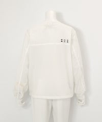 ナイロンタフタ撥水ブルゾン(ホワイト)後ろ