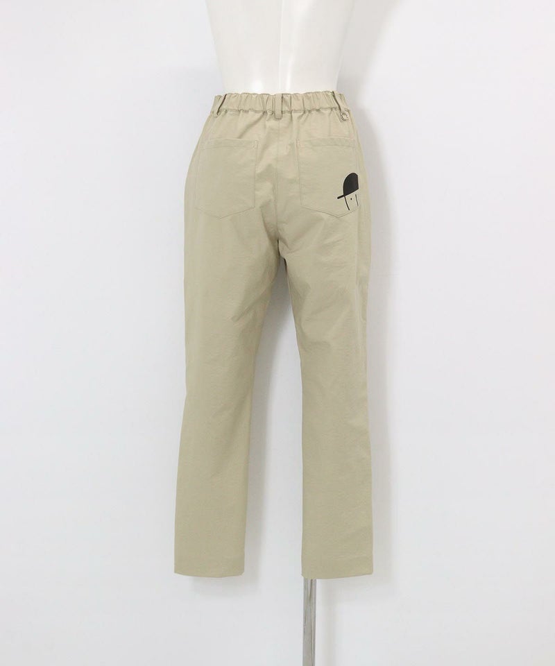 UV撥水ベーシックパンツ(ベージュ)後ろ