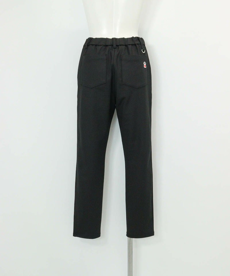 千鳥エンボス冷感パンツ(ブラック)後ろ