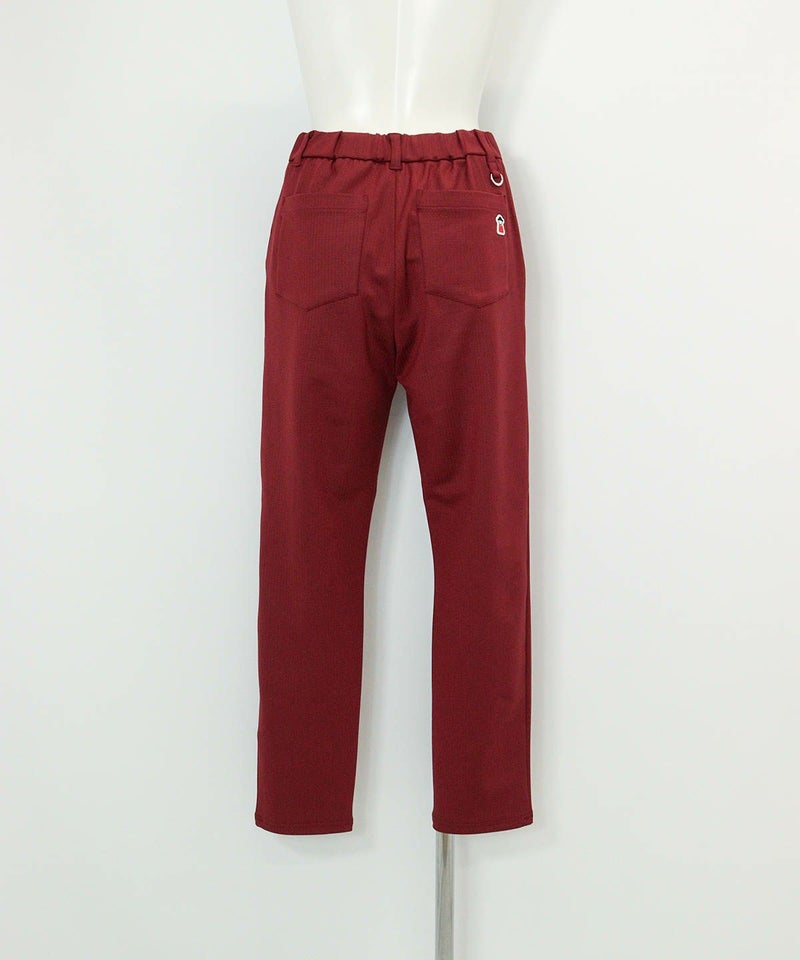 千鳥エンボス冷感パンツ(レッド)後ろ