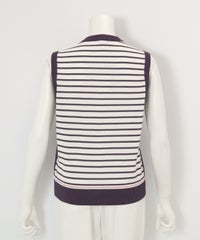 バックボーダーニットベスト(ネイビー)後ろ