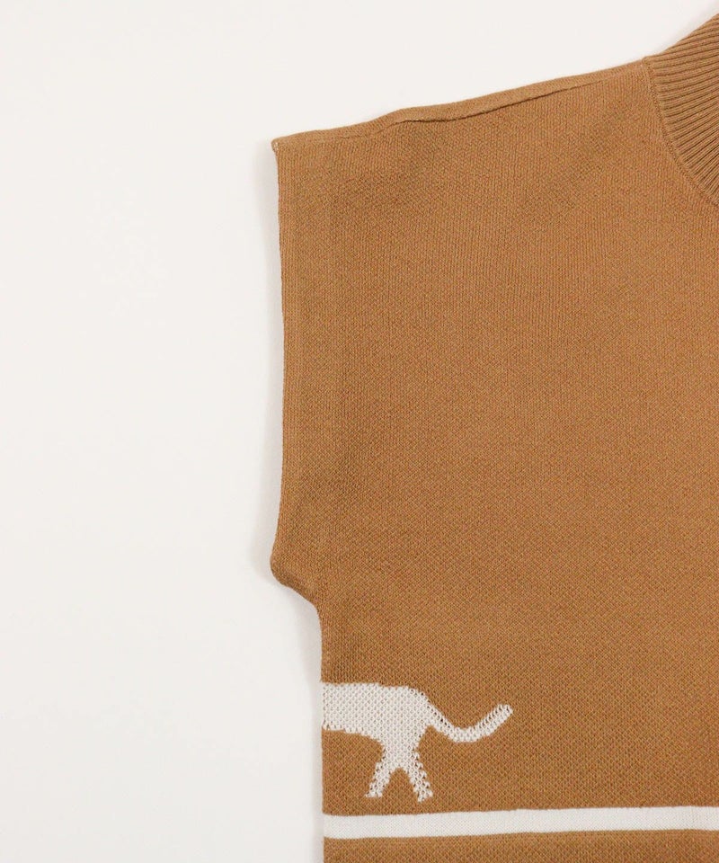 袖ぐり部分（キャメル）