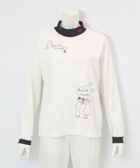 レイヤード風UV速乾プルオーバー(ホワイト)前