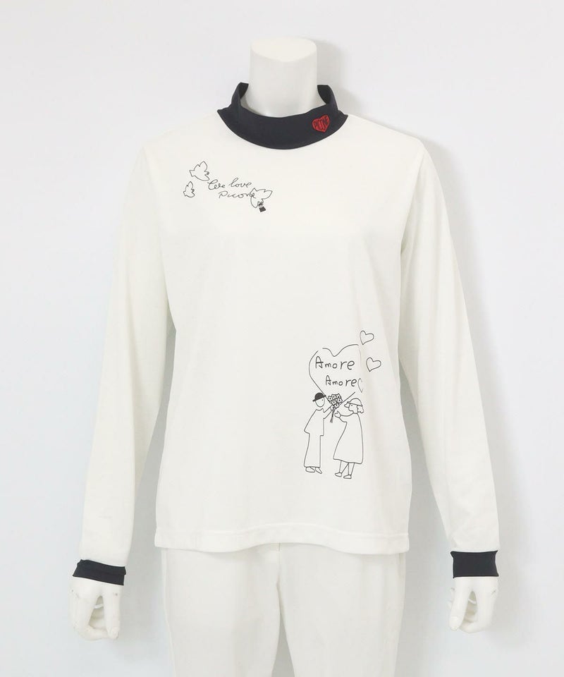 レイヤード風UV速乾プルオーバー(ホワイト)前